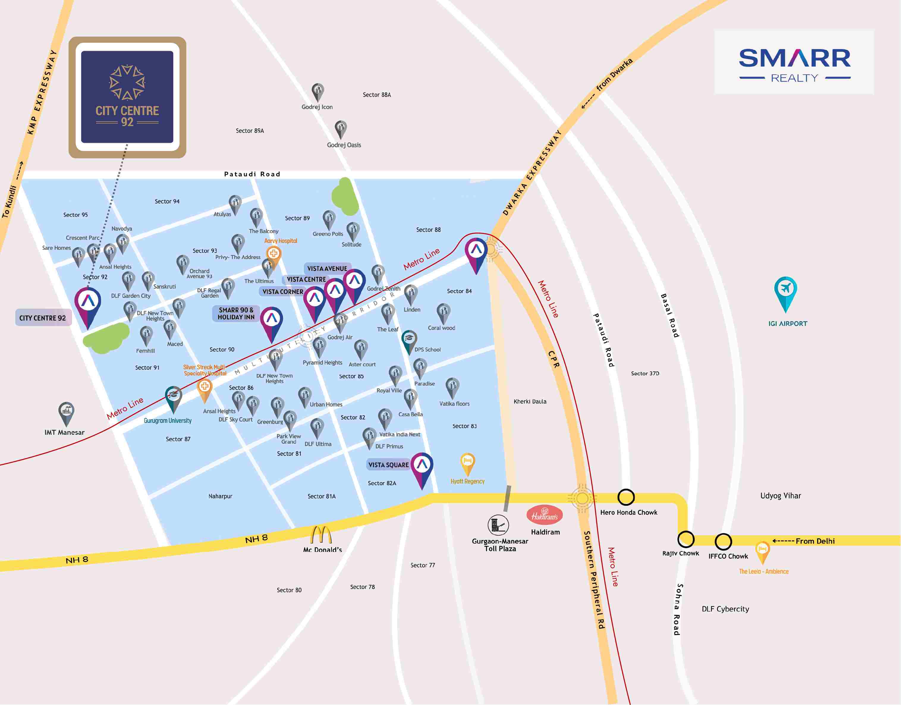 Smarr - City Centre location map
